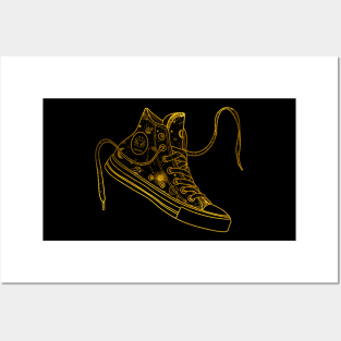 Cancer high tops - Gold Posters and Art